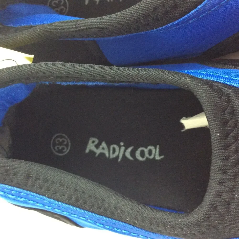 Kids Radicool Water Shoes Size 2 Blue Aqua Socks Blue Black